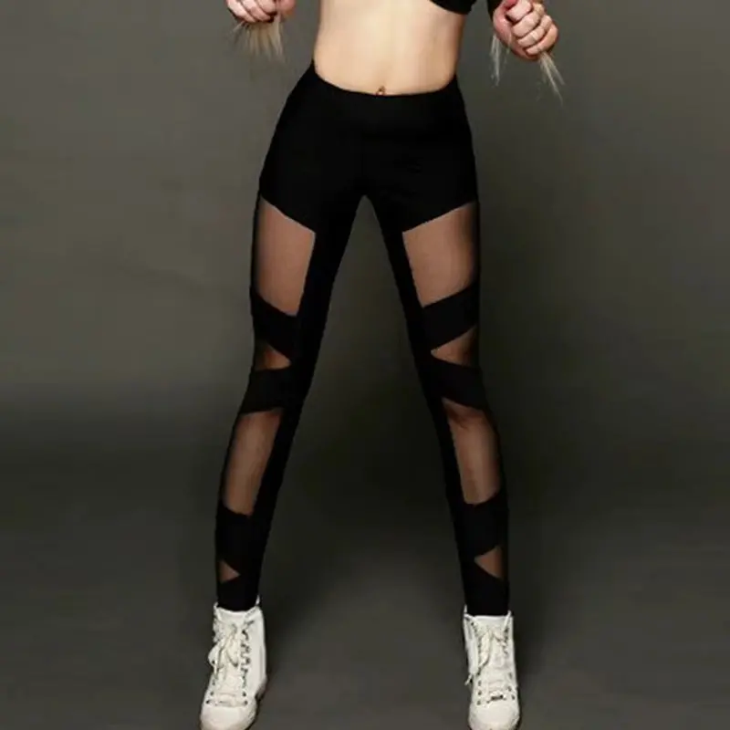 High-Waisted Mesh Yoga Leggings For Women – Breathable, Quick-Dry, Lift-Enhancing Sportswear For Fitness & Studio Use 1