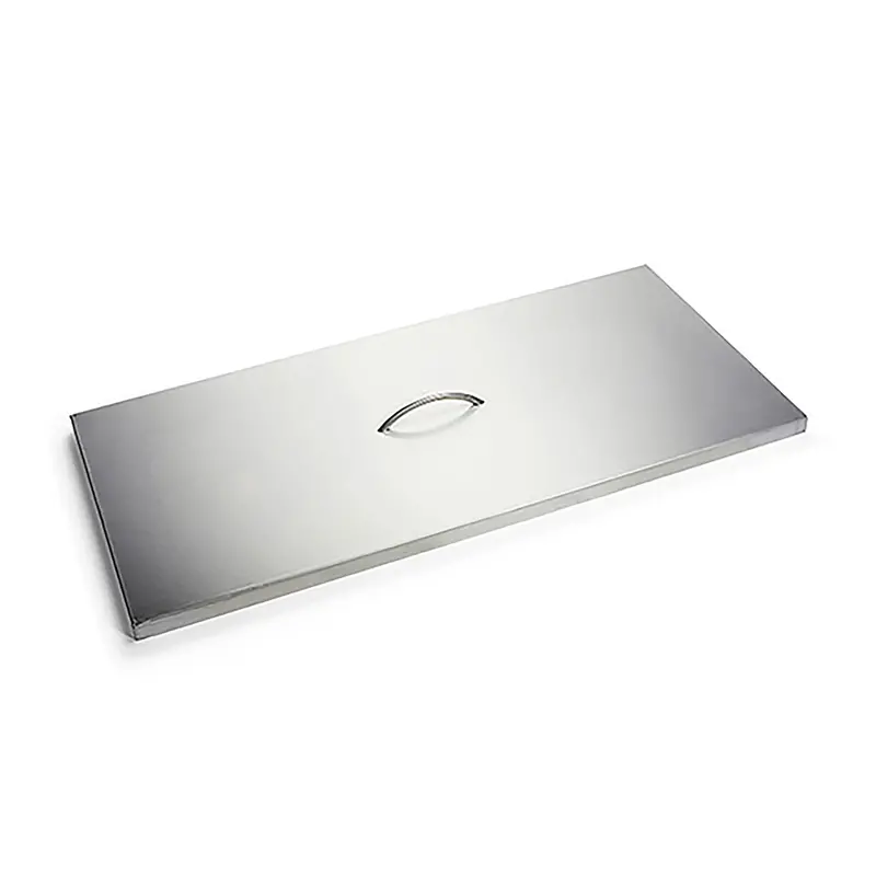 Hpc Fire Heavy-Duty Rectangle Stainless Steel Fire Pit Burner Cover 1