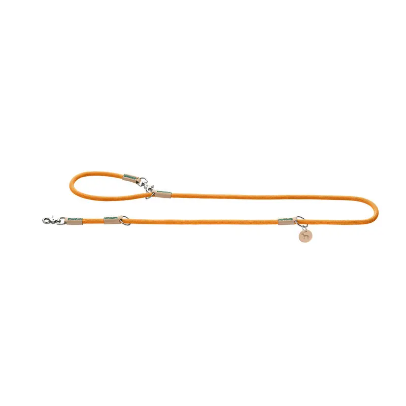Hunter Malia Dog Leash – Orange, 200 Cm Reflective Nylon Lead 1