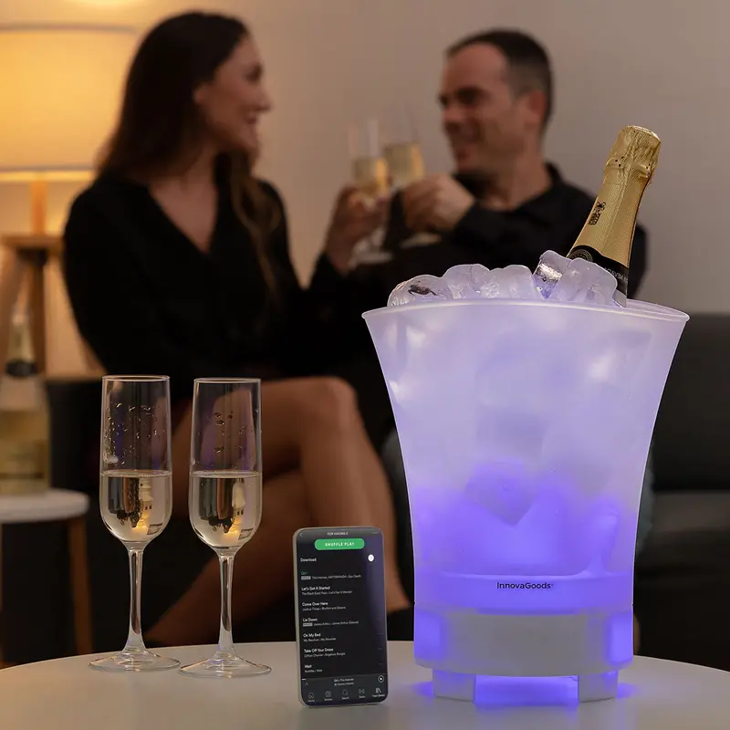 Innovagoods Led Bucket Speaker – Portable Rechargeable Audio Light 1
