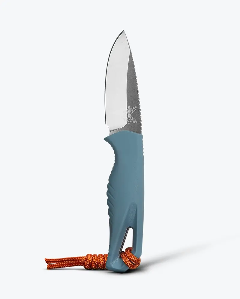 Intersect Depth Blue Santoprene Drop-Point Knife 1