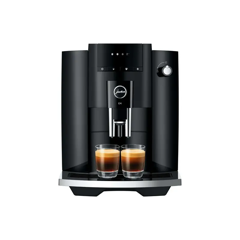 Jura E4 Superautomatic Espresso Machine – Black, 1450W, 15-Bar Pump 1