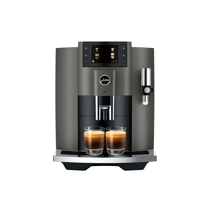 Jura E8 Superautomatic Espresso Machine – Dark Inox Finish 1