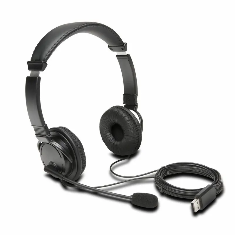 Kensington K97601Ww Black Usb Headset With Noise-Cancelling Mic 1
