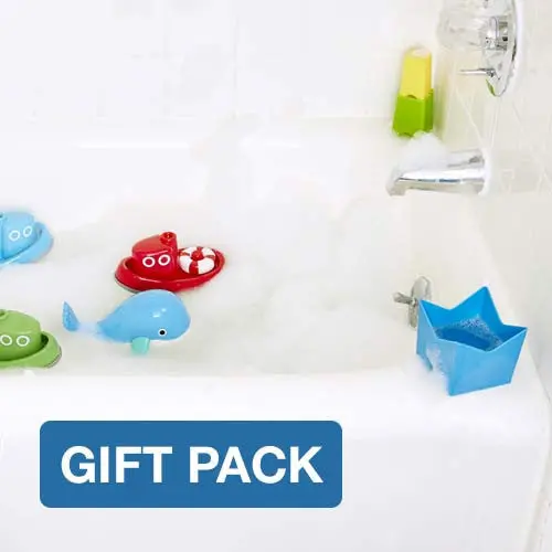 Kid O Bath Time Gift Set – Floating Toys & Washables Bundle 1
