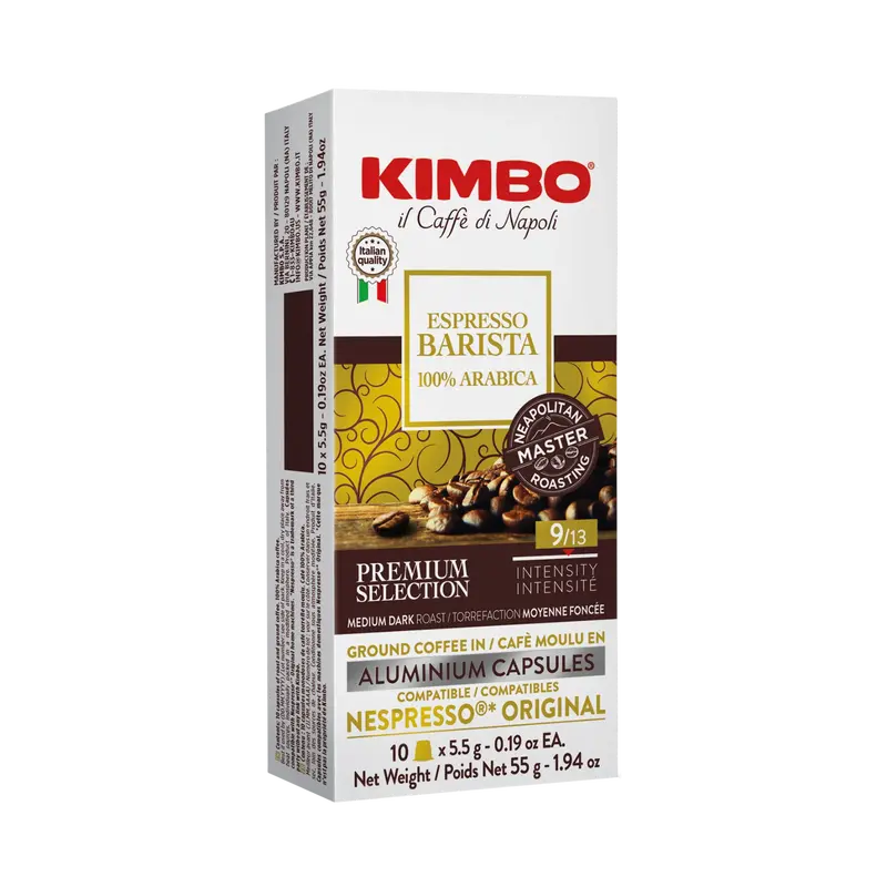 Kimbo Barista 100% Arabica Espresso Pods – Nespresso-Compatible (10 Capsules) 1