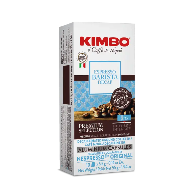 Kimbo Barista Decaf Espresso Pods – Nespresso-Compatible (10 Capsules) 1