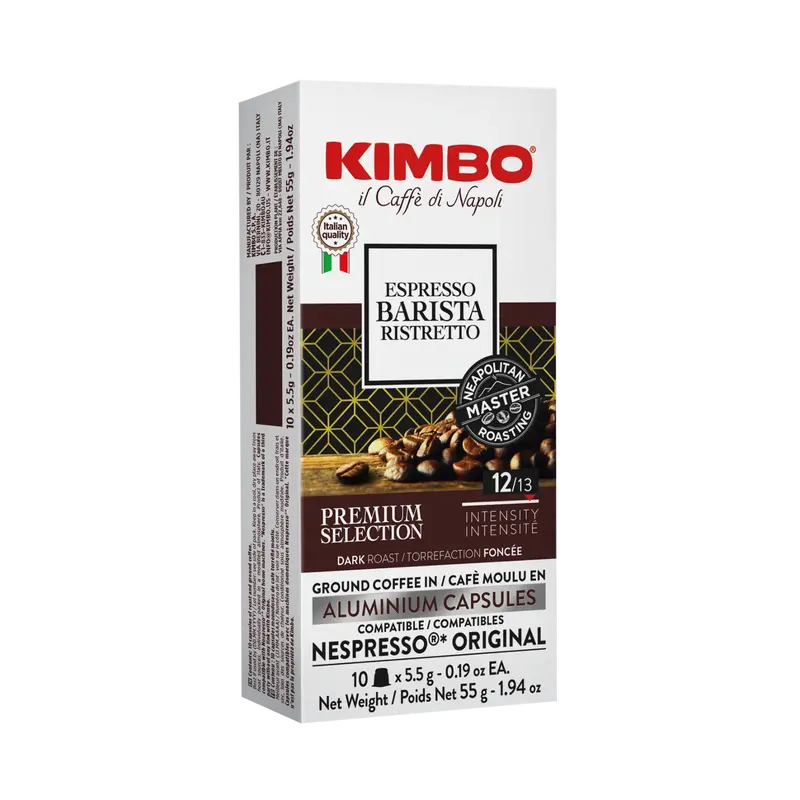 Kimbo Barista Ristretto Pods – Intense Nespresso-Compatible Espresso (10) 1