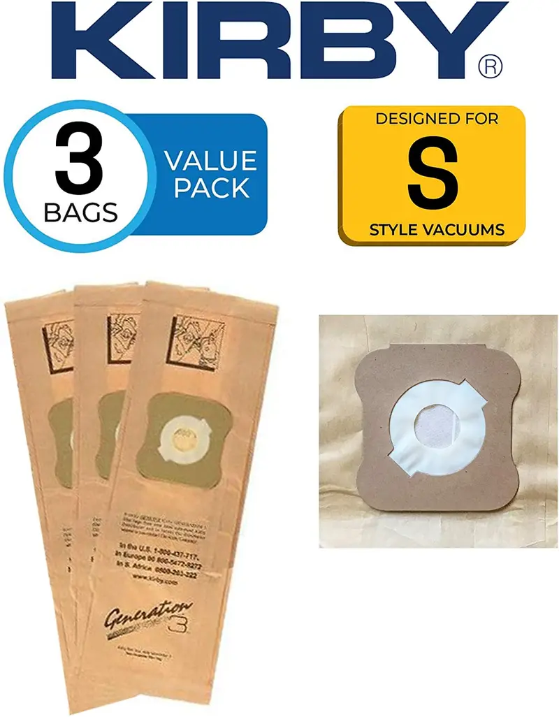 Kirby Generation 3 G3 Disposable Filter Bags – Pack Of 3 1
