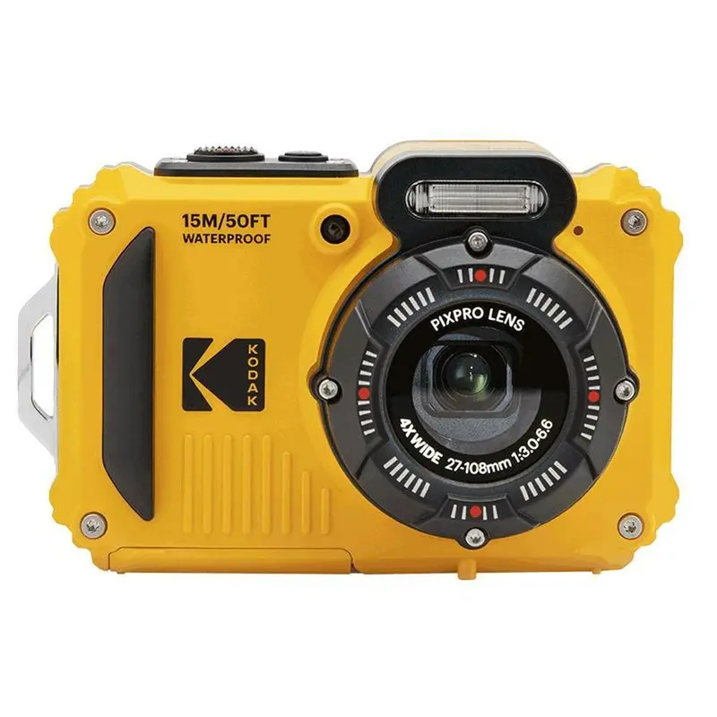 Kodak Wpz2Wh Waterproof Digital Camera – 16 Mp, Yellow Rugged Design 1