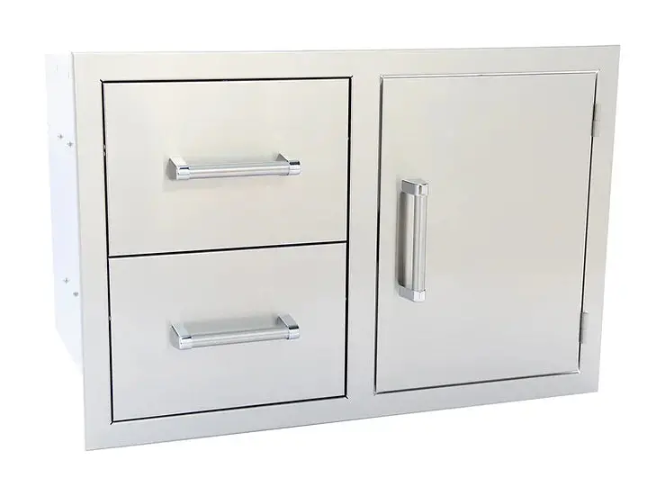 Kokomo Two-Drawer Plus One-Door Outdoor Kitchen Cabinet 1