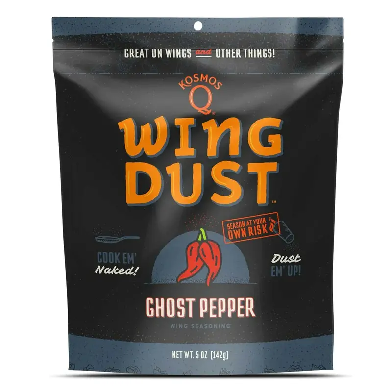 Kosmos Q Ghost Pepper Wing Dust – Extra-Hot Seasoning Blend 1