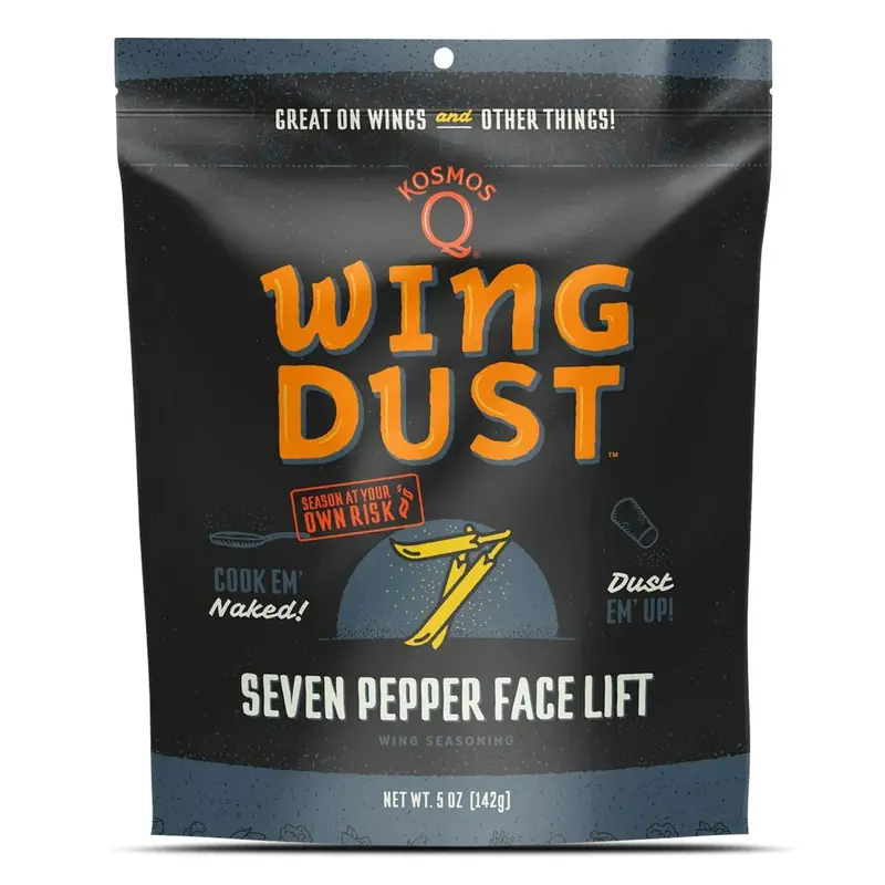 Kosmos Q Seven Pepper Wing Dust – Complex Heat From Global Peppers 1