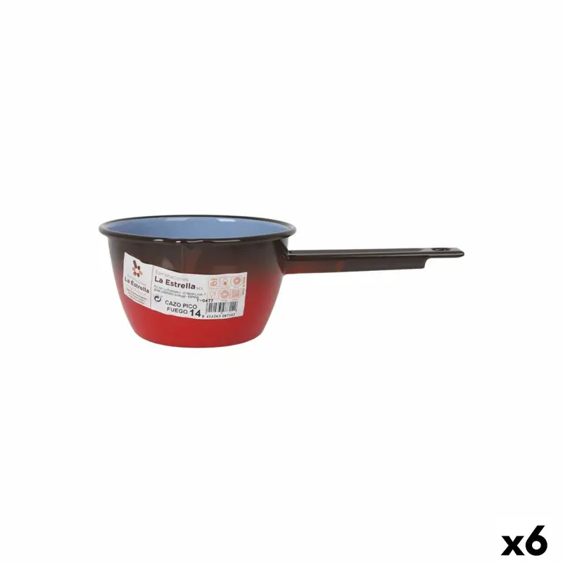 La Estrella Fuego Saucepan — 1.1L Capacity, 28.8 × 15.3 × 9 Cm, Set Of 6 1