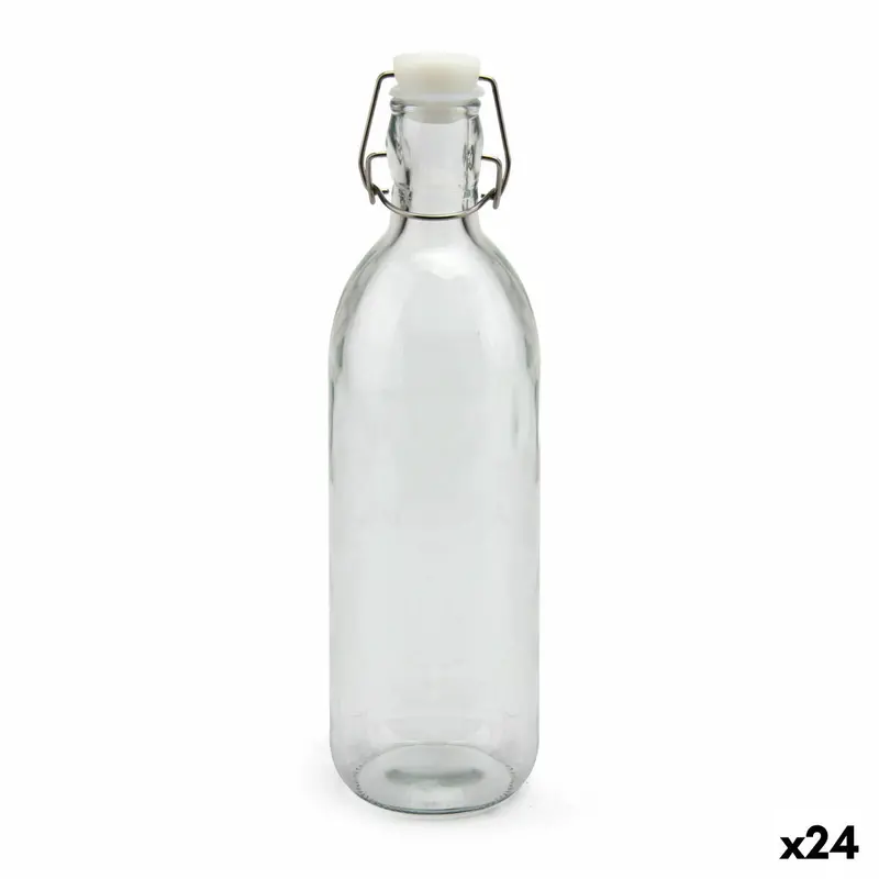 La Mediterránea 1L Clear Glass Bottle – Case Of 24 1
