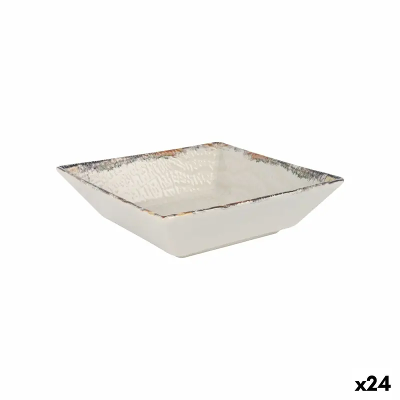 La Mediterránea Albus Square Serving Bowl – 18 × 18 × 5 Cm (24-Pack) 1