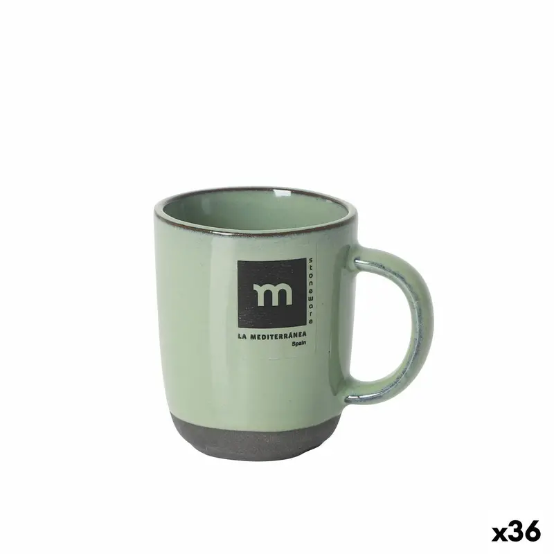 La Mediterránea Black Clay Mugs – 36-Unit Bundle 1