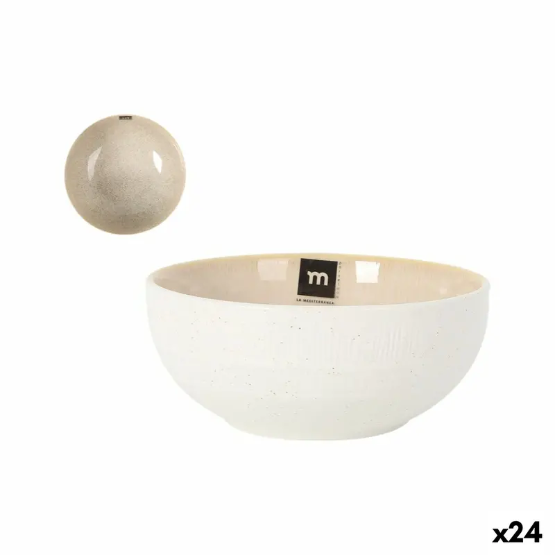 La Mediterránea Calobra Beige Bowl – Ø15.5 Cm (Pack Of 24) 1