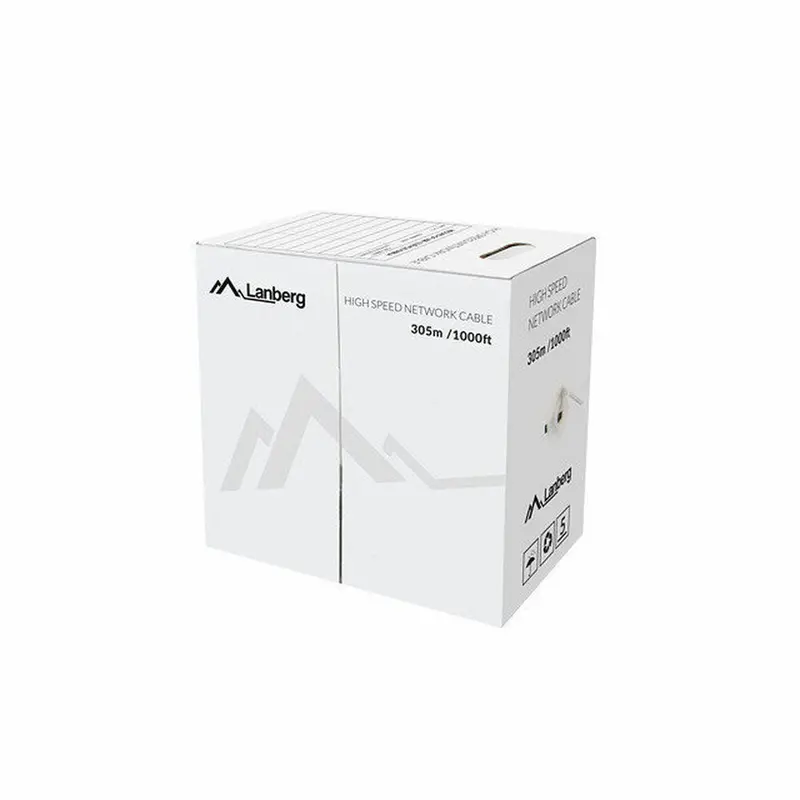 Lanberg Red Ethernet Lan Cable – 305 M, Cat 5E 1