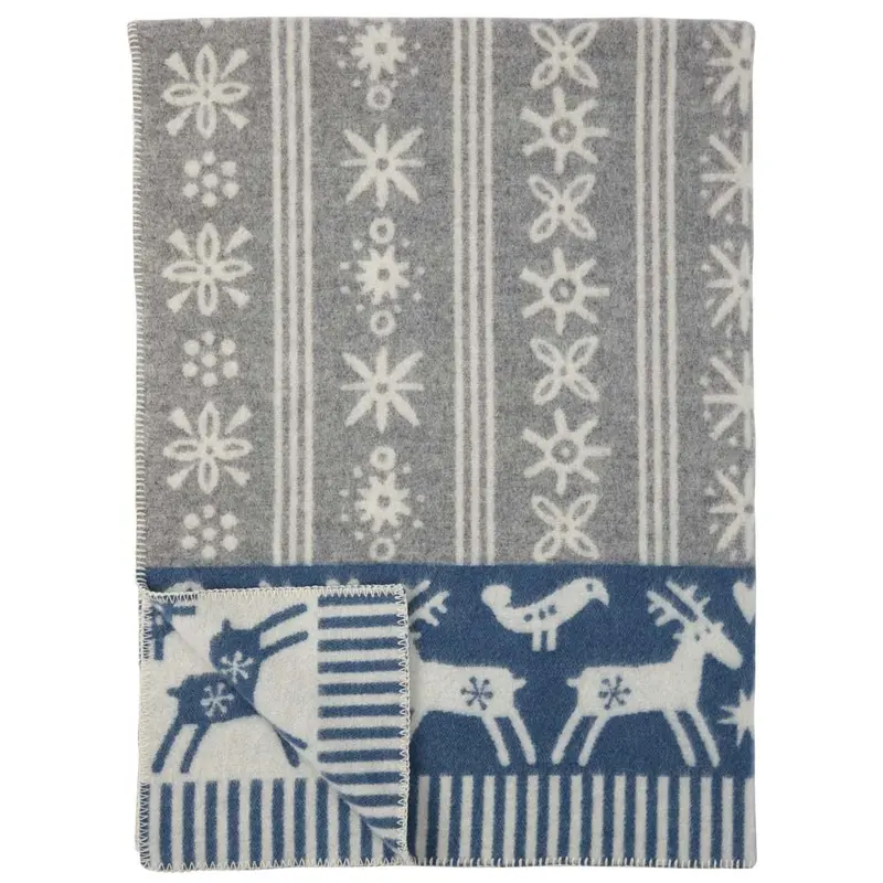 Lappland Wool Throw – Two-Tone Design 1