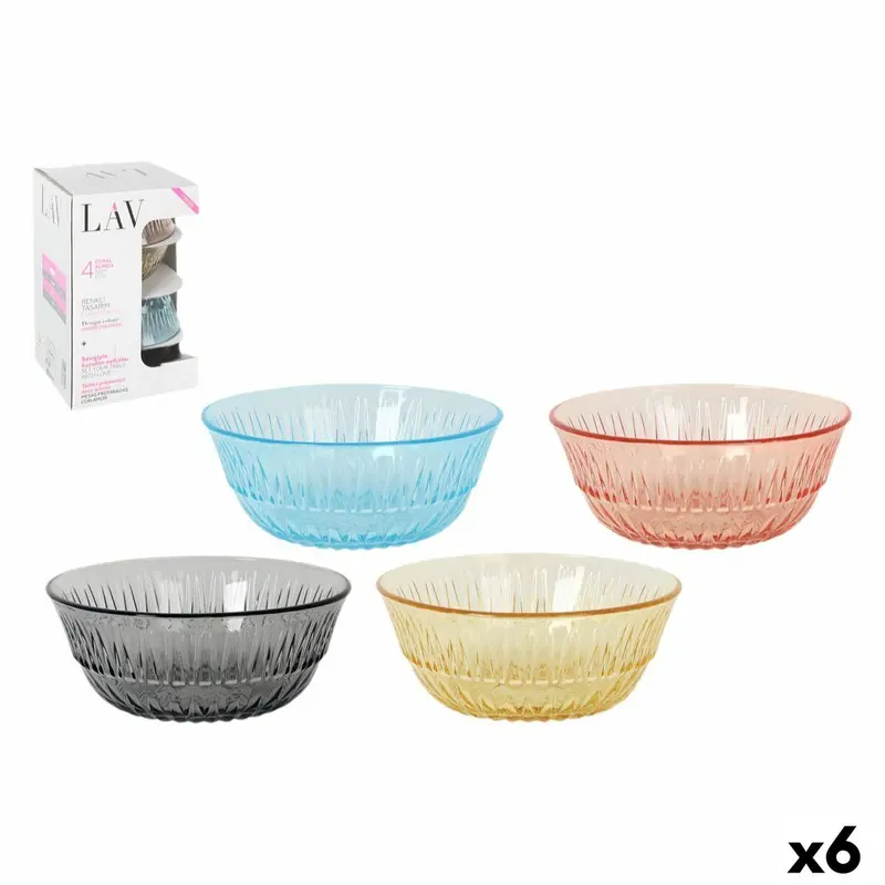 Lav 345 Ml Snack Bowl Set – 12.3×5.1 Cm, 4-Piece Unit, Pack Of 6 1