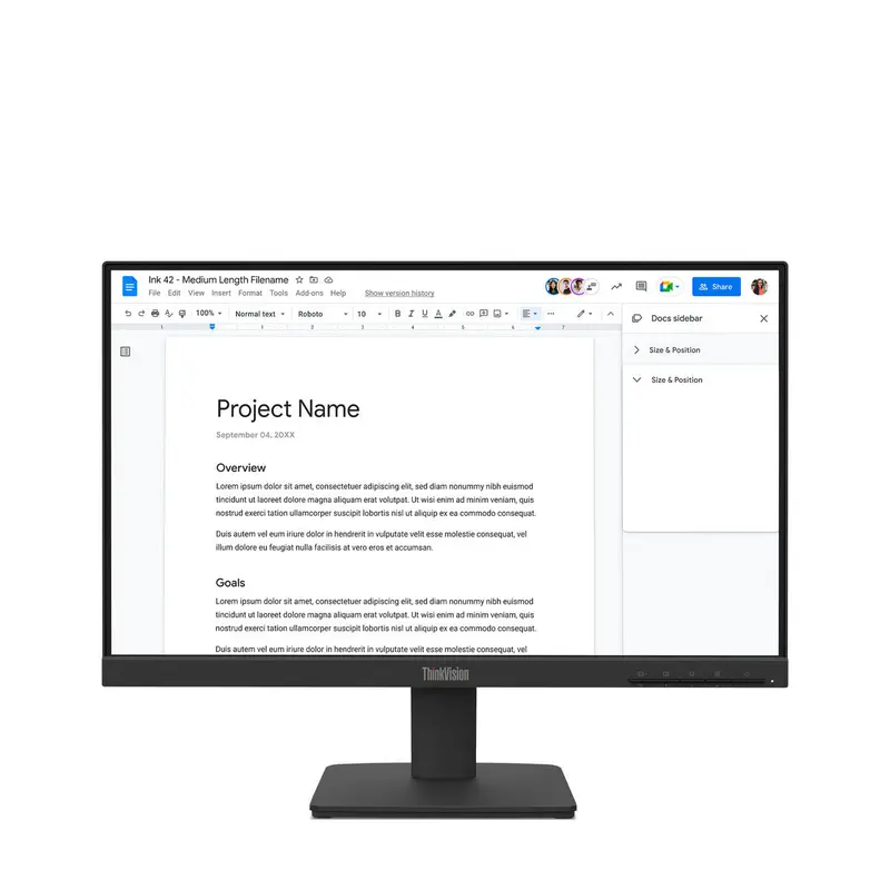 Lenovo 64Cbkat6Eu 21.5" Full Hd Monitor – Slim Bezel, Plug-And-Play 1