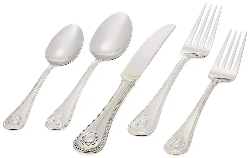 Lenox French Perle 65-Piece Stainless Steel Flatware Set – Timeless Elegance 1