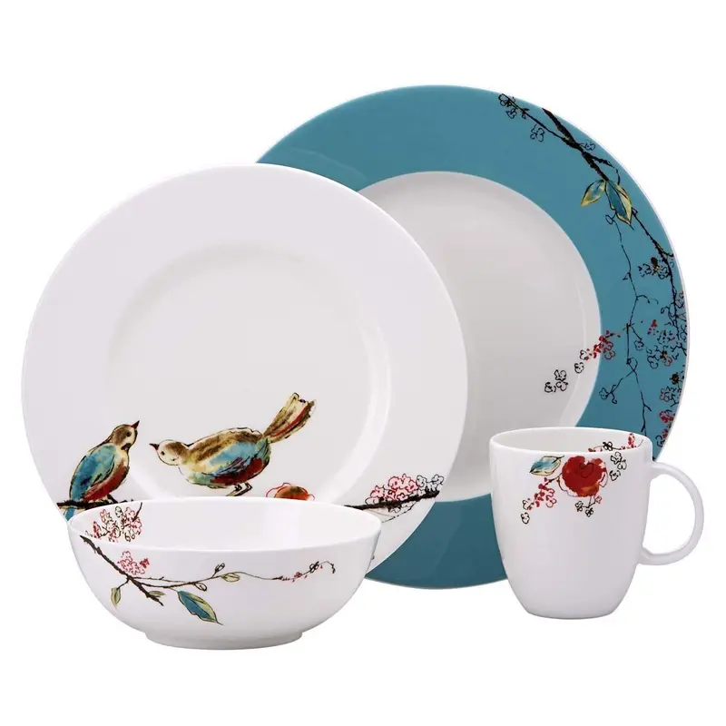 Lenox Simply Fine Chirp 4-Piece Place Setting – Service For One, Elegant Tableware 1