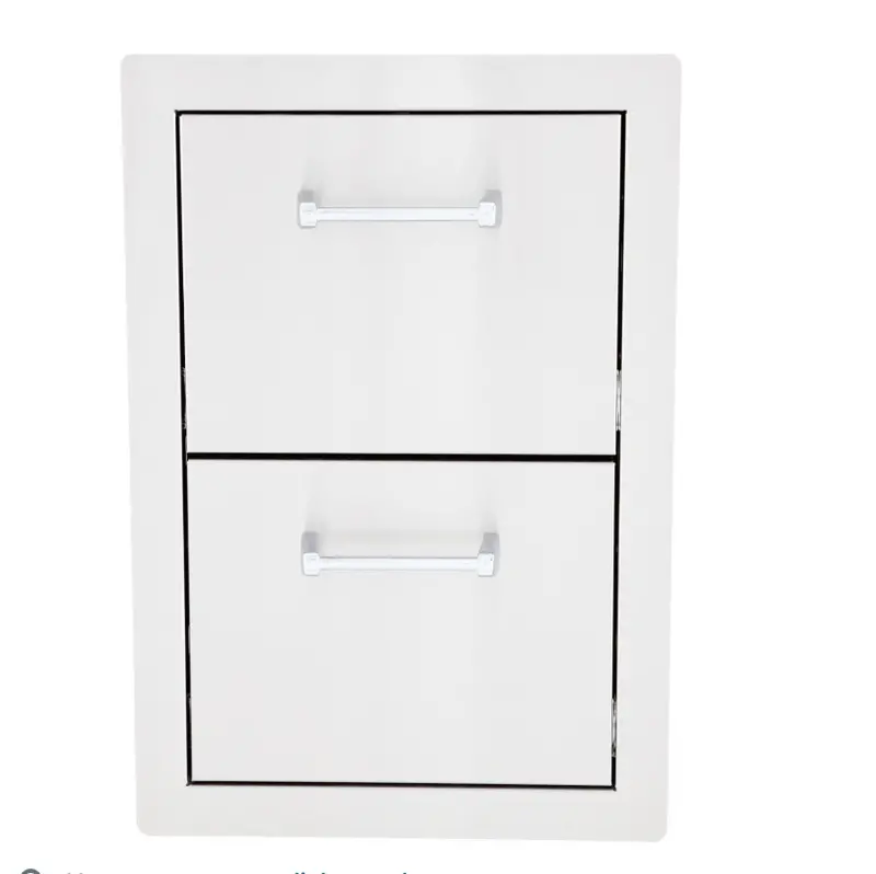 Lion 15-Inch Double Access Drawer For Outdoor Kitchen Storage 1