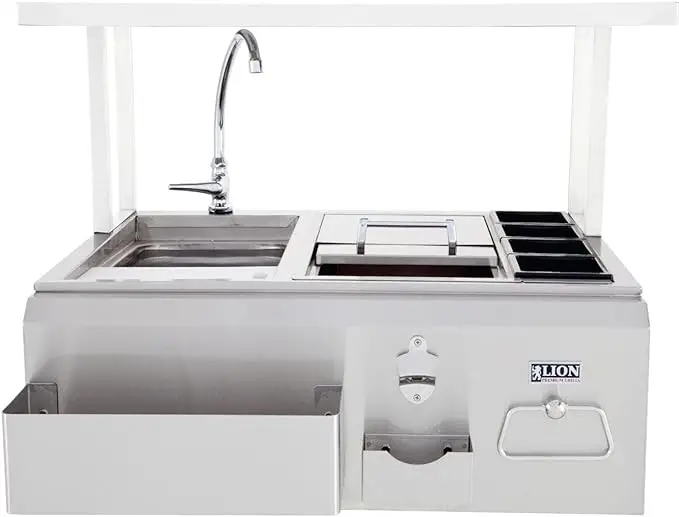 Lion 30-Inch Stainless Steel Built-In Bar Center Unit 1
