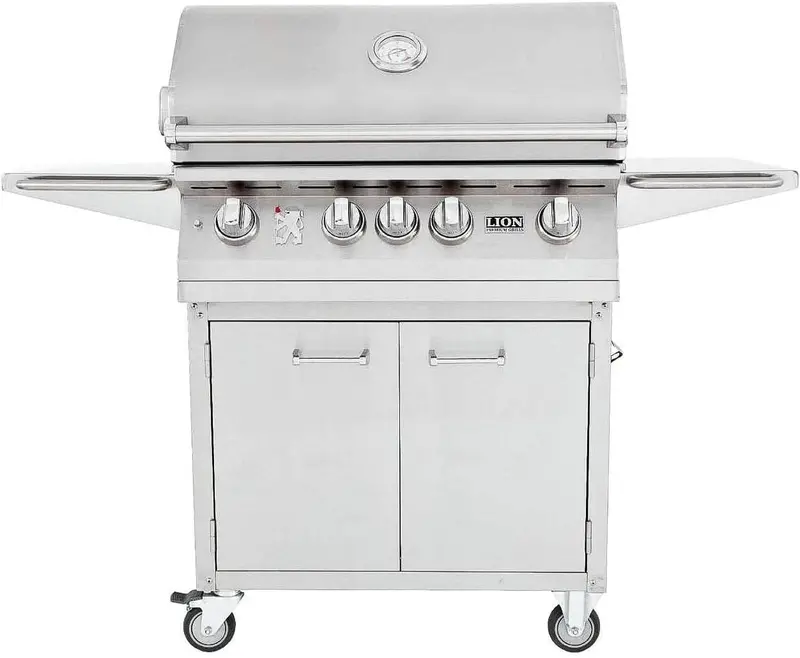 Lion L-75000 32-Inch Stainless Steel Freestanding Gas Grill 1