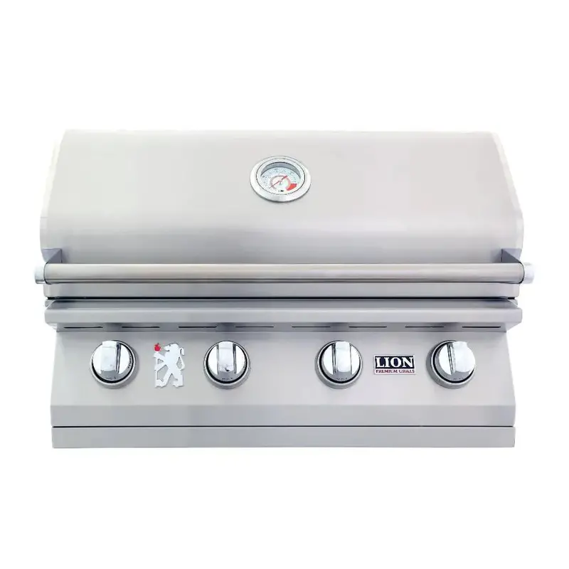 Lion L60000 32-Inch 4-Burner Built-In Gas Grill In Stainless Steel 1