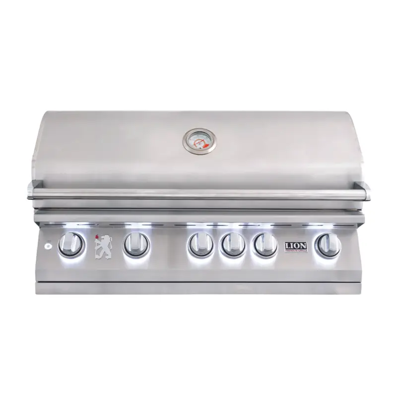 Lion L90000 40-Inch Stainless Steel Built-In Gas Grill With 5 Burners 1