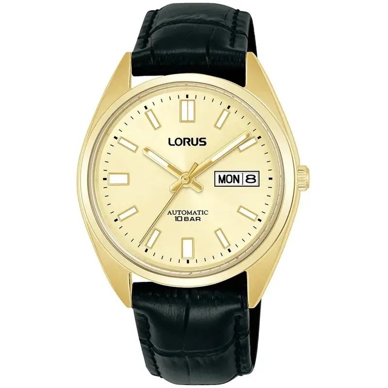 Lorus Rl436Cx9S Analog Watch For Men – Stainless Steel Case And Leather Strap 1
