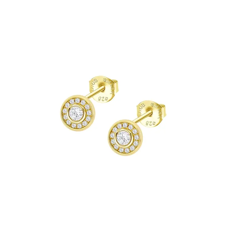 Lotus Lp3105-4/2 Gold-Plated Hoop Earrings With Polished Finish 1