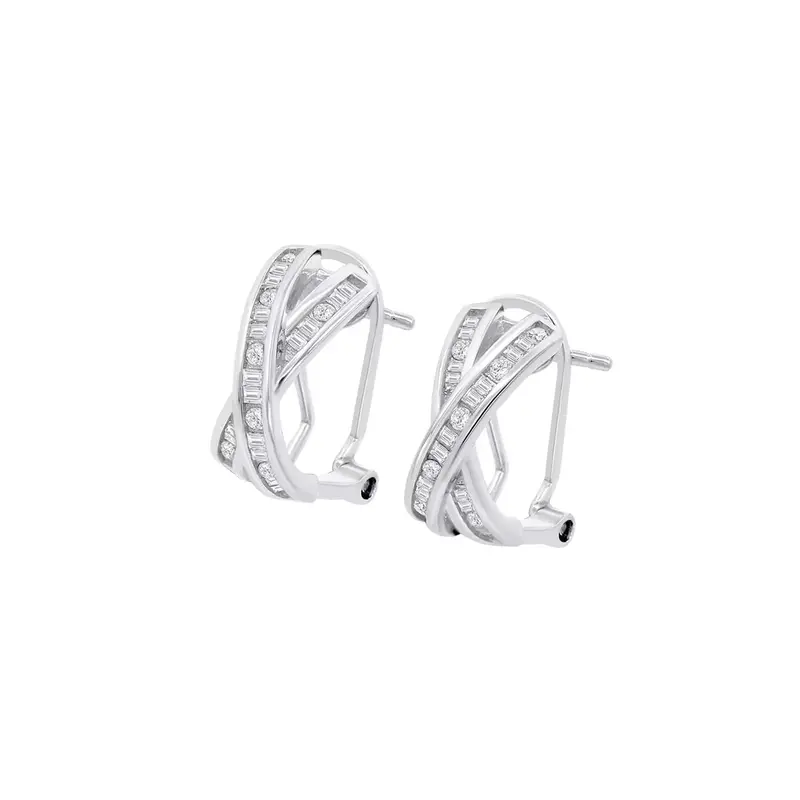 Lotus Lp3870-4/1 Minimalist Silver Hoop Earrings 1