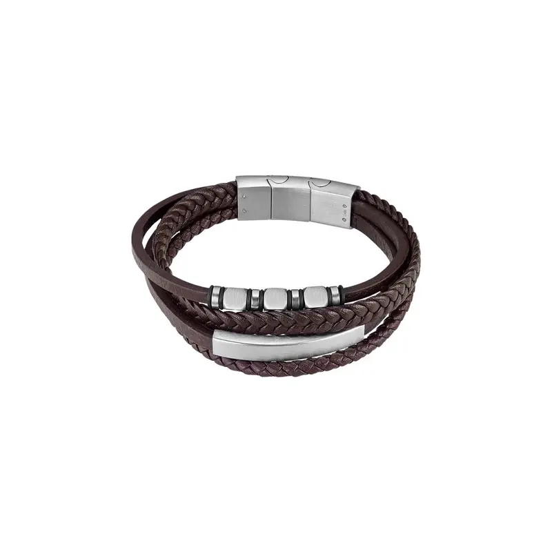 Lotus Ls2593-2/2 Black Leather Men'S Bracelet 1