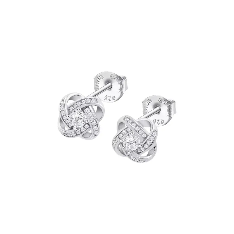 Lotus Sterling Silver Ladies' Stud Earrings Lp3904-4/1 1