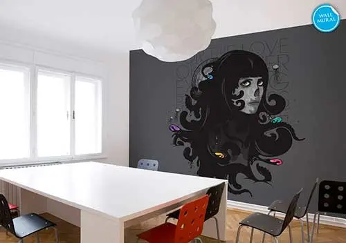 Love Of The Big Black Mass Art Mural 1