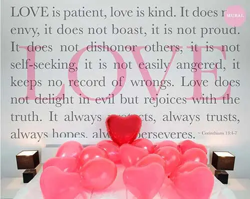 Love-Themed Wall Mural 1