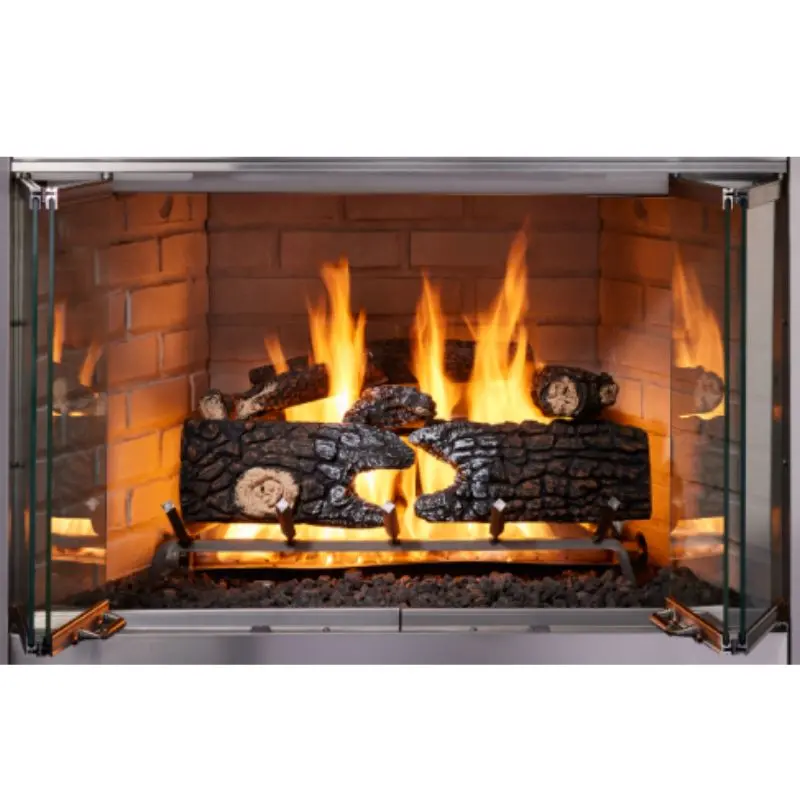 Majestic Villawood 42-Inch Outdoor Wood-Burning Fireplace With Clean-Line Aesthetic 3