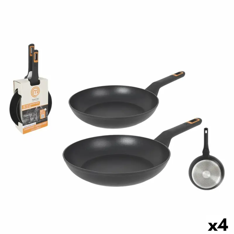 Masterchef 2.5Mm Heavy-Duty Frying Pan Set – 4-Piece Cookware Collection 1