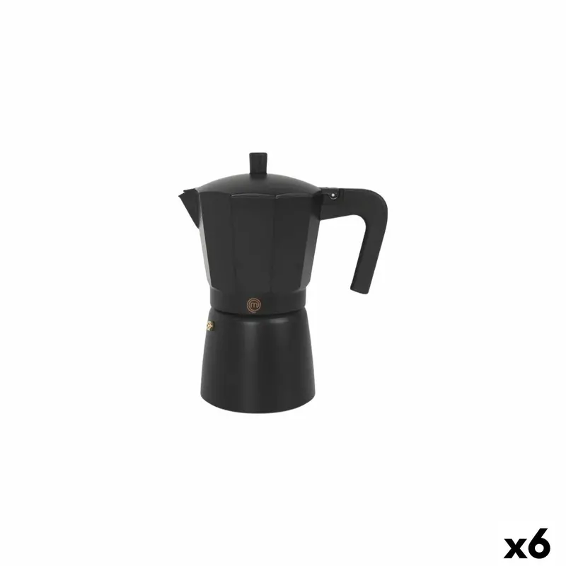 Masterchef Italian Moka Pot – 6-Cup Capacity, Classic Aluminum Design 1