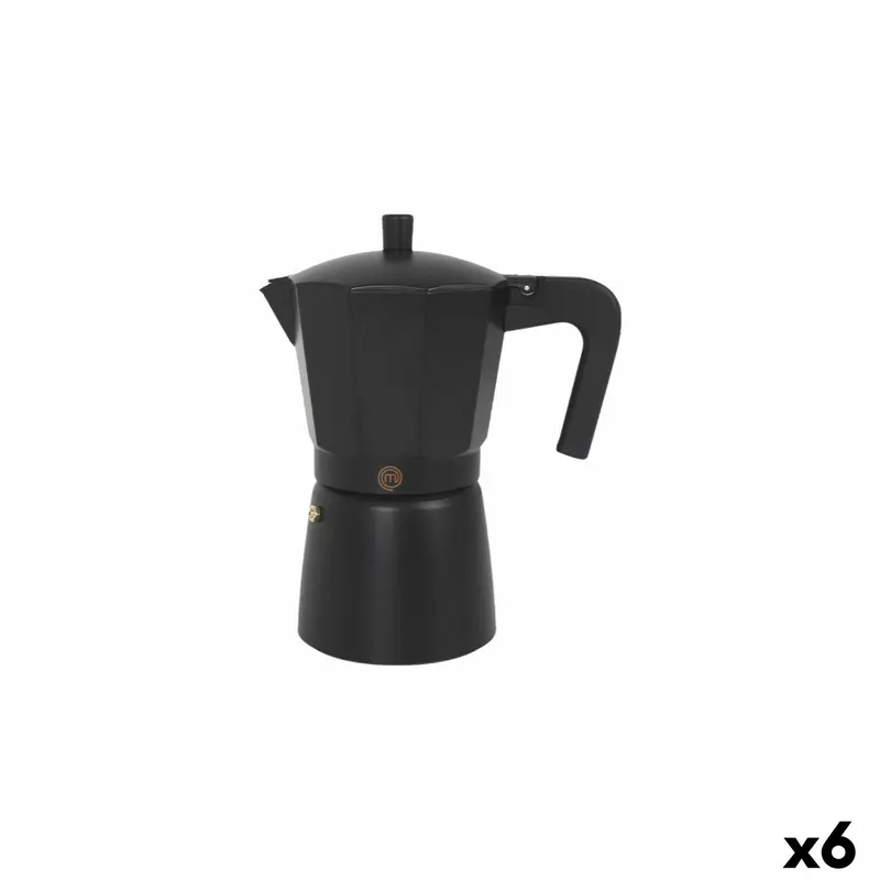Masterchef Retro-Style Moka Pot – 6-Cup Stovetop Coffee Maker (6 Units) 1