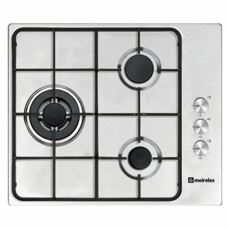 Meireles S0409321 Gas Hob – 60 Cm Stainless Steel Cooktop 1