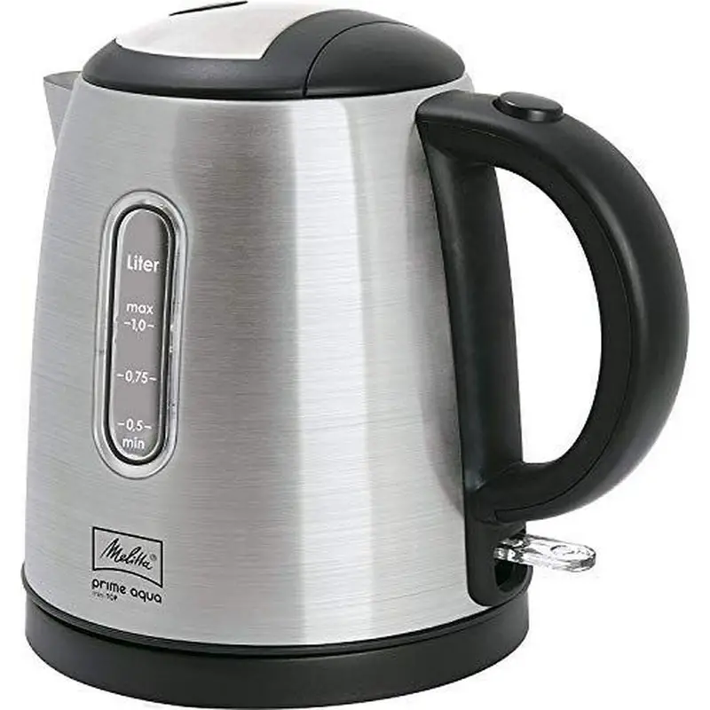 Melitta Prime Aqua Mini Top Eu Kettle – 1 L, 2200 W, Silver Plastic Housing 1