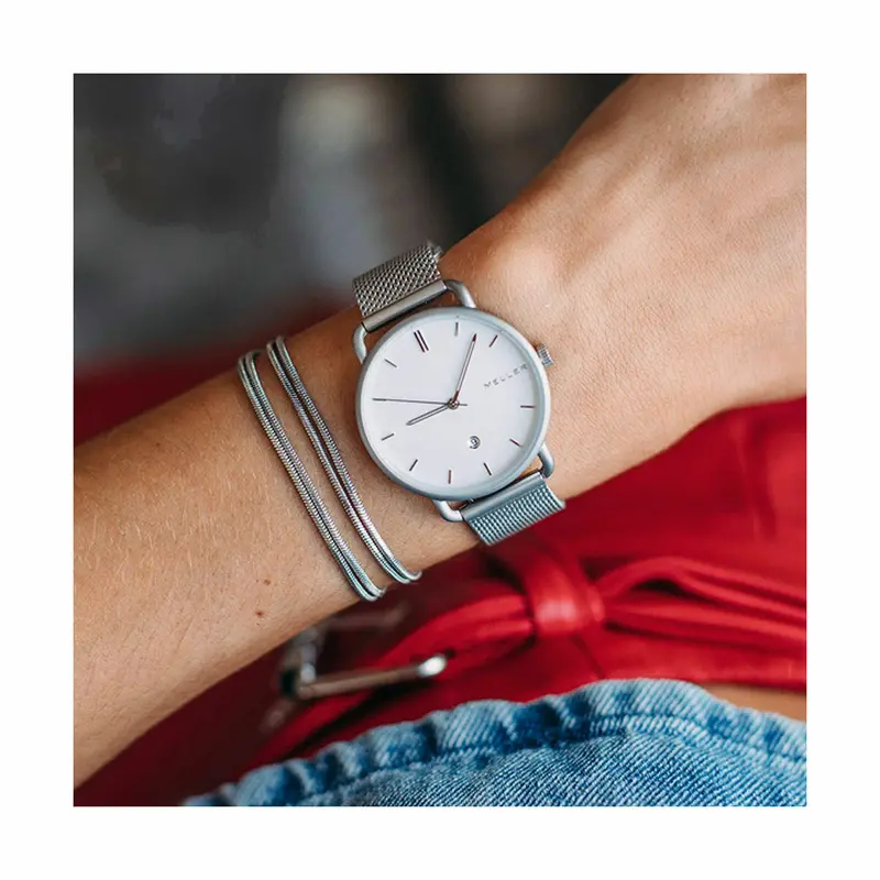 Meller W3P-2Silver Women'S Watch – 34 Mm Silvertone Case 1