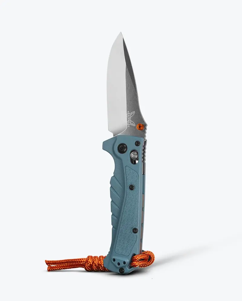 Mini Adira Depth Blue Grivory Drop-Point Knife 1