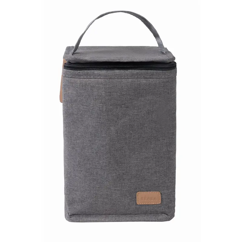 Minimalist Grey Insulated Lunch Bag 1