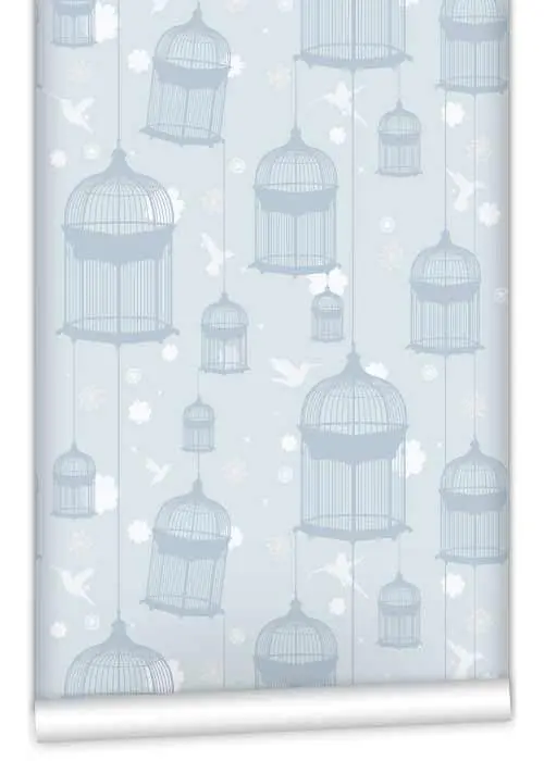 M&M Birdcage Design Wallpaper – 61.5 Cm × 10 M Roll 1